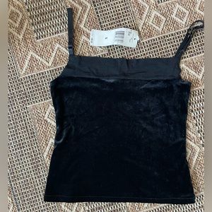 RALPH LAUREN Velvet Cami Tank Small NWT Vintage